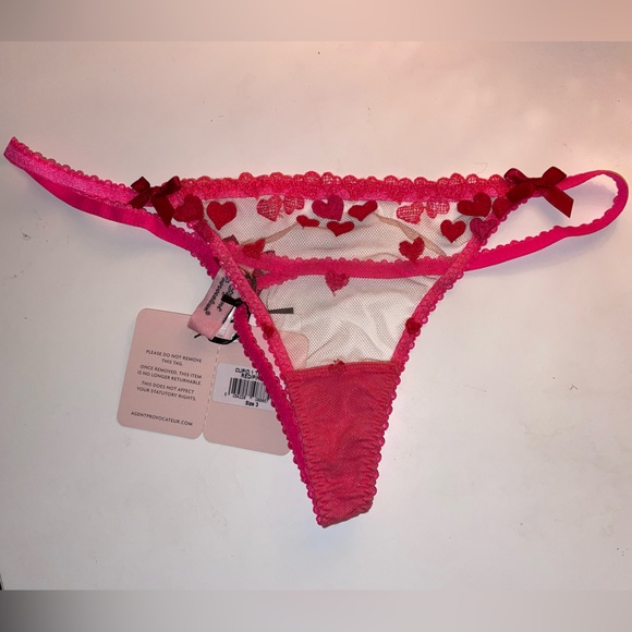 BNWT Set Agent Provocateur Cupid Bra 34D/Thong Size 3 - Picture 3 of 3